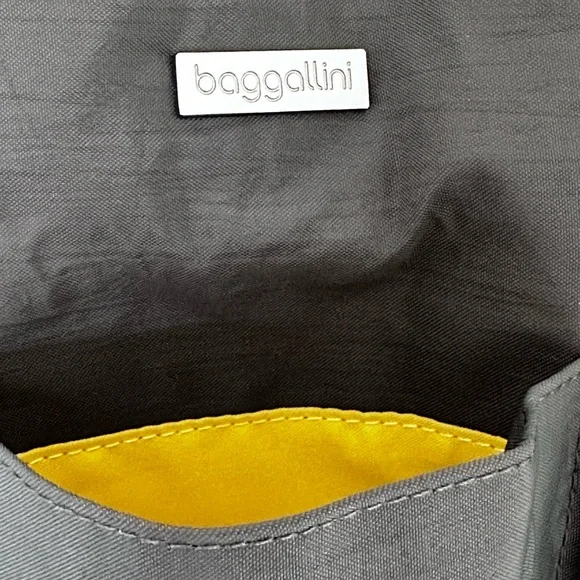 NWOT BAGGALLINI TOTE IN GRAY. 17” W x 10 1/2” H x 5” D. - Picture 9 of 10